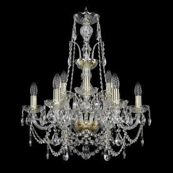 Люстра Bohemia Ivele Crystal 1411/6+3/195/XL-65/G