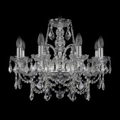 Люстра Bohemia Ivele Crystal 1411/8/195/Ni/Leafs
