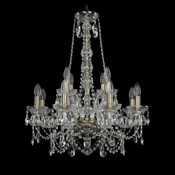 Люстра Bohemia Ivele Crystal 1411/8+4/195/h-70/Pa