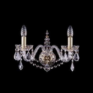 Бра Bohemia Ivele Crystal 1411B/2/160/G/Leafs
