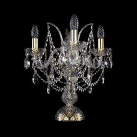 Лампа настольная Bohemia Ivele Crystal 1411L/3/141-39/G