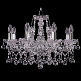 Люстра Bohemia Ivele Crystal 1413/10/300/Ni/Balls
