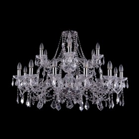 Люстра Bohemia Ivele Crystal 1413/12+6/360/2d/Ni/Leafs