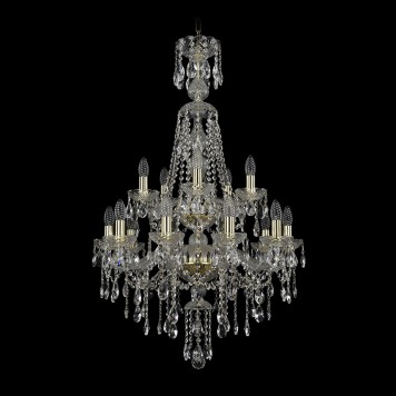 Люстра Bohemia Ivele Crystal 1415/10+5/220/XL-104/2d/G