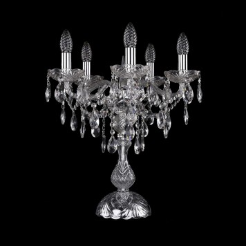 Лампа настольная Bohemia Ivele Crystal 1415L/5/141-47/Ni