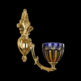 Бра Bohemia Ivele Crystal 7211B15/1/210 G P1 U Amber-Blue/H-1I