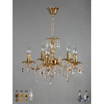 Люстра Brizzi 2226/5 WP New Leaf-3