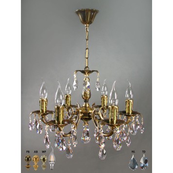 Люстра Brizzi 2226/6 AB Tear Drop