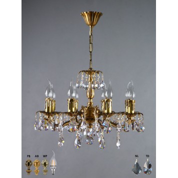 Люстра Brizzi 2226/8 AB Tear Drop-3