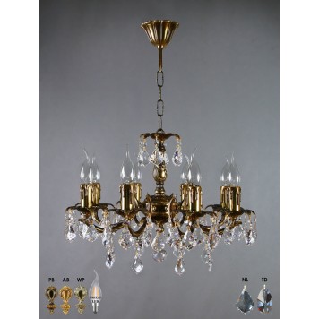 Люстра Brizzi 2226/8 PB New Leaf-3