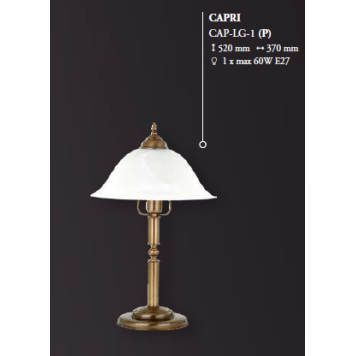 Лампа настольная Kutek Capri CAP-LG-1(P)-3