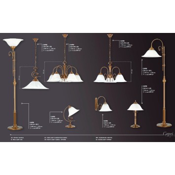 Люстра Kutek Capri CAP-ZW-5(P)-2