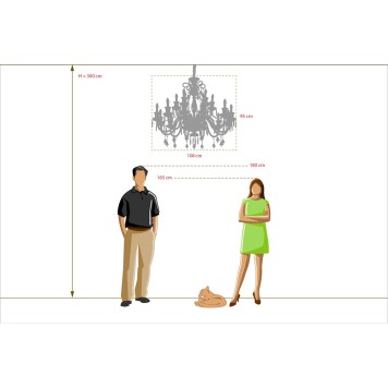 Люстра Chiaro Барселона 6 313012418-10