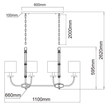 Люстра Chiaro Палермо 25 386017108-13
