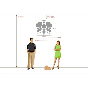 Люстра Chiaro Оделия 1 619011305-14