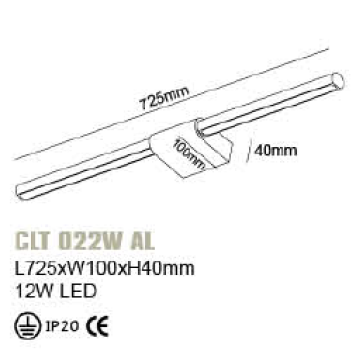 Подсветка для картины Crystal Lux CLT 022W AL-2
