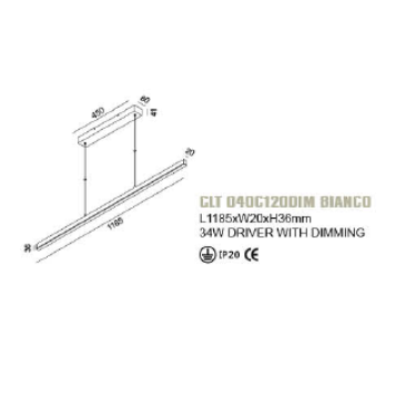 Люстра Crystal Lux CLT 040C120DIM BIANCO-2
