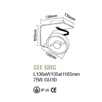 Спот Crystal Lux CLT 131C-2