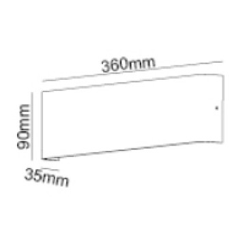 Настенный светильник Crystal Lux CLT 323W360 AL-1