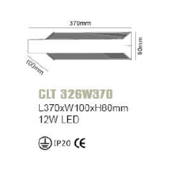 Бра Crystal Lux CLT 326W370-1