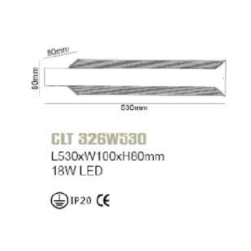 Бра Crystal Lux CLT 326W530-1