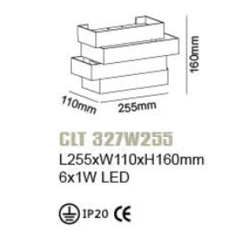 Бра Crystal Lux CLT 327W255-1