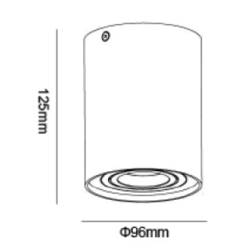 Светильник точечный Crystal Lux CLT 410C GR-1