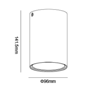 Светильник точечный Crystal Lux CLT 411C BL-GO-1