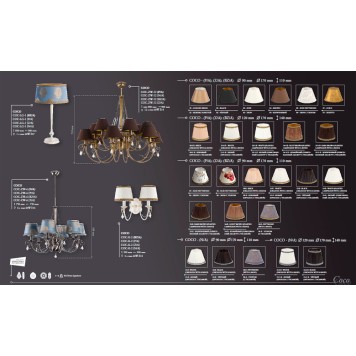 Лампа настольная Kutek Coco COC-LG-1(BZ/A)-2