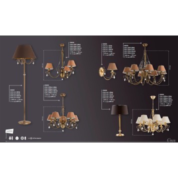 Лампа настольная Kutek Coco COC-LG-1(P/A)-1