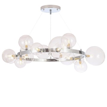 Люстра Crystal Lux AGATA SP15 V2 CHROME/TRANSPARENTE