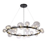 Люстра Crystal Lux AGATA SP24 V2 BLACK/TRANSPARENTE