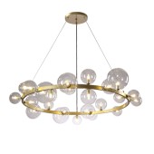 Люстра Crystal Lux AGATA SP24 V2 GOLD/TRANSPARENTE