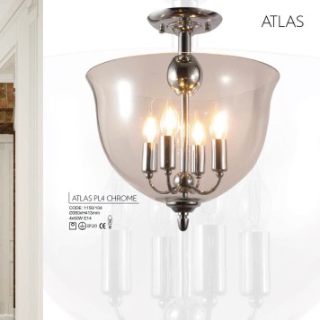Светильник потолочный Crystal Lux ATLAS PL4 CHROME-2