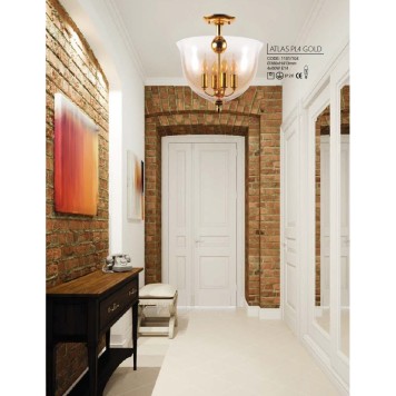 Светильник потолочный Crystal Lux ATLAS PL4 GOLD-1