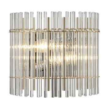 Бра Crystal Lux AURELIO AP2 GOLD+CHROME/TRANSPARENT