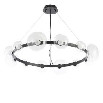 Люстра Crystal Lux BOSQUE SP12 BLACK/TRANSPARENT-2