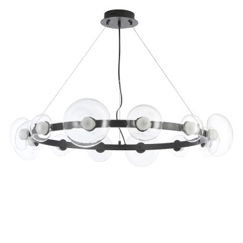 Люстра Crystal Lux BOSQUE SP12 BLACK/TRANSPARENT-3