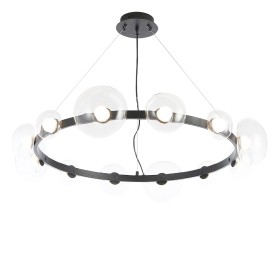 Люстра Crystal Lux BOSQUE SP12 BLACK/TRANSPARENT