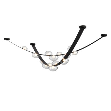 Светильник потолочный Crystal Lux BOSQUE SP7 L3000 BLACK/TRANSPARENT-2