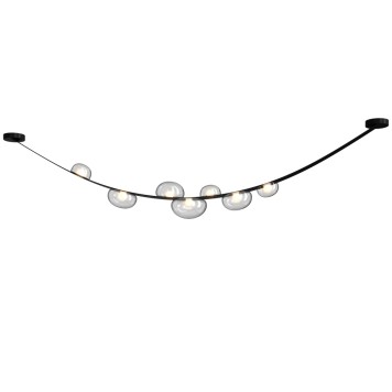 Светильник потолочный Crystal Lux BOSQUE SP7 L3000 BLACK/TRANSPARENT