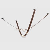 Светильник потолочный Crystal Lux BOSQUE SP7 L3000 BROWN/TRANSPARENT