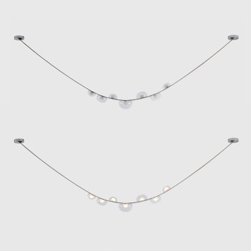 Светильник потолочный Crystal Lux BOSQUE SP7 L3000 GREY/TRANSPARENT