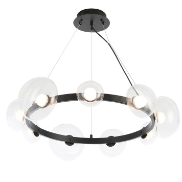 Люстра Crystal Lux BOSQUE SP9 BLACK/TRANSPARENT-1