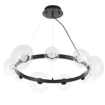 Люстра Crystal Lux BOSQUE SP9 BLACK/TRANSPARENT-2