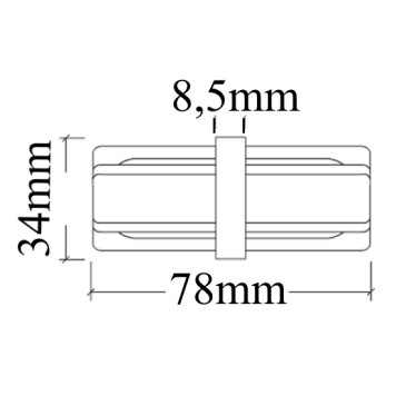 Соединитель прямой Crystal Lux CLT 0.211 06 BL-1