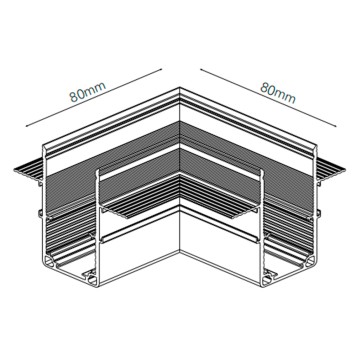 Соединитель угловой Crystal Lux SPACE 48V CLT 0.223 11 BL-1