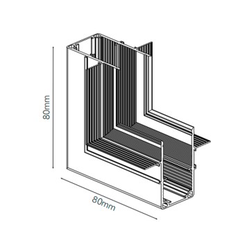 Соединитель внутренний угловой Crystal Lux SPACE 48V CLT 0.223 13 BL-1