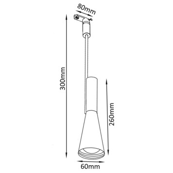 Трековый светильник Crystal Lux CLT 0.31 002 BL-1