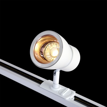 Трековый светильник Crystal Lux CLT 0.31 009 WH-GO-3